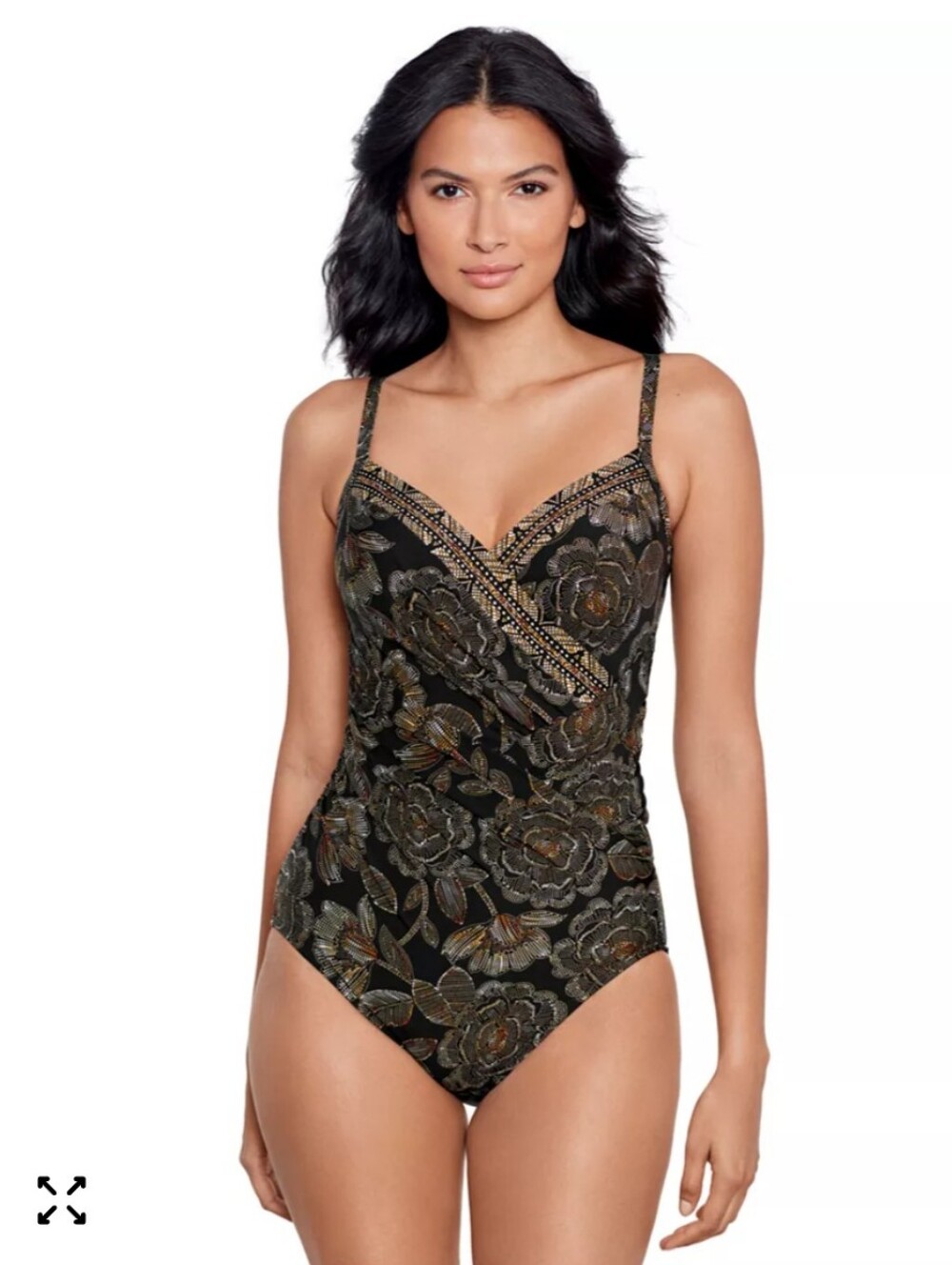 Miraclesuit Petal Pusher Gali One-Piece Swimsuit Size 16